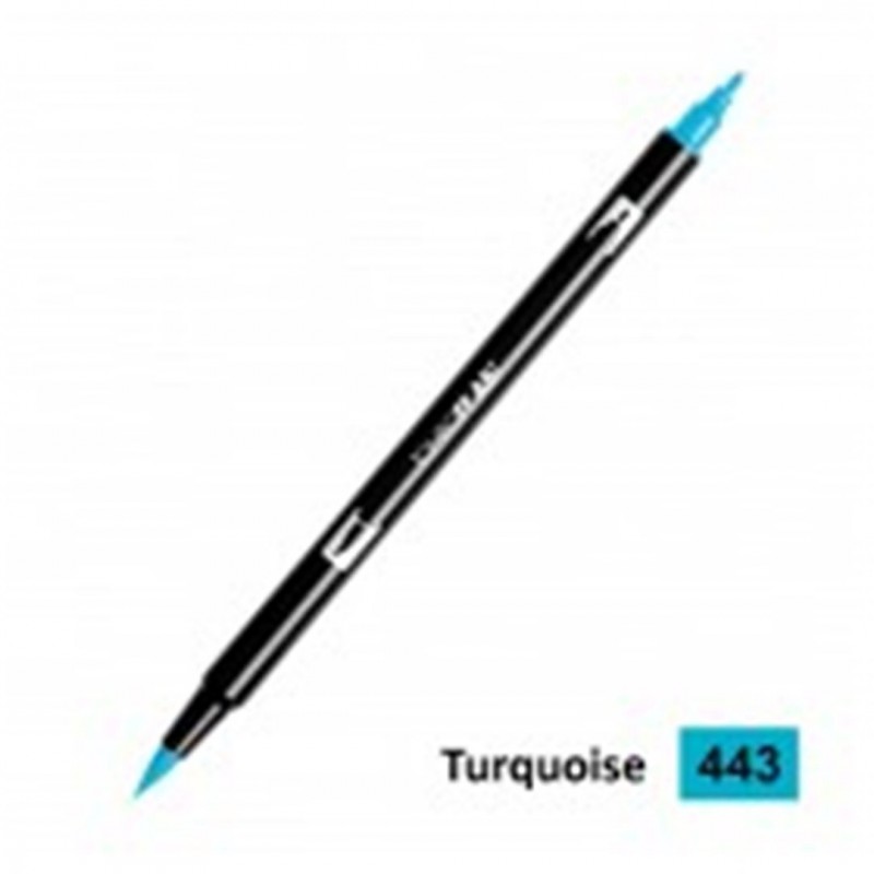 Tombow Pennarello Dual Brush 443-Turquoise