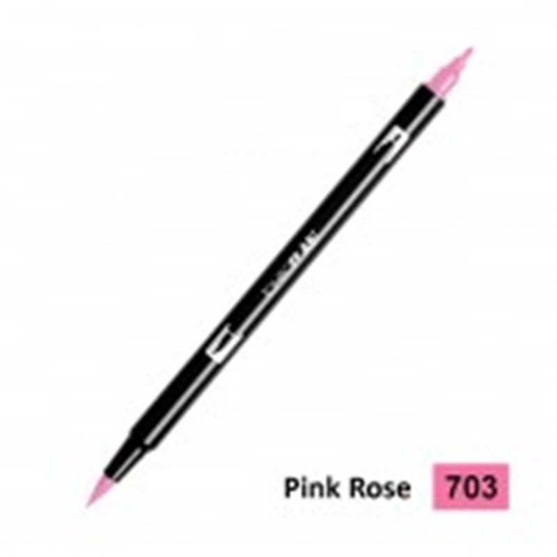Tombow Pennarello Dual Brush 703-Pink Rose
