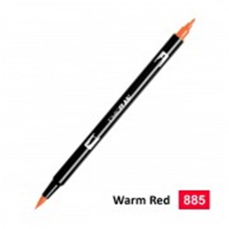 Tombow Pennarello Dual Brush 885-Warm Red