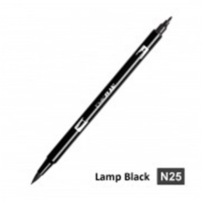Tombow Pennarello Dual Brush N25-Lamp Black