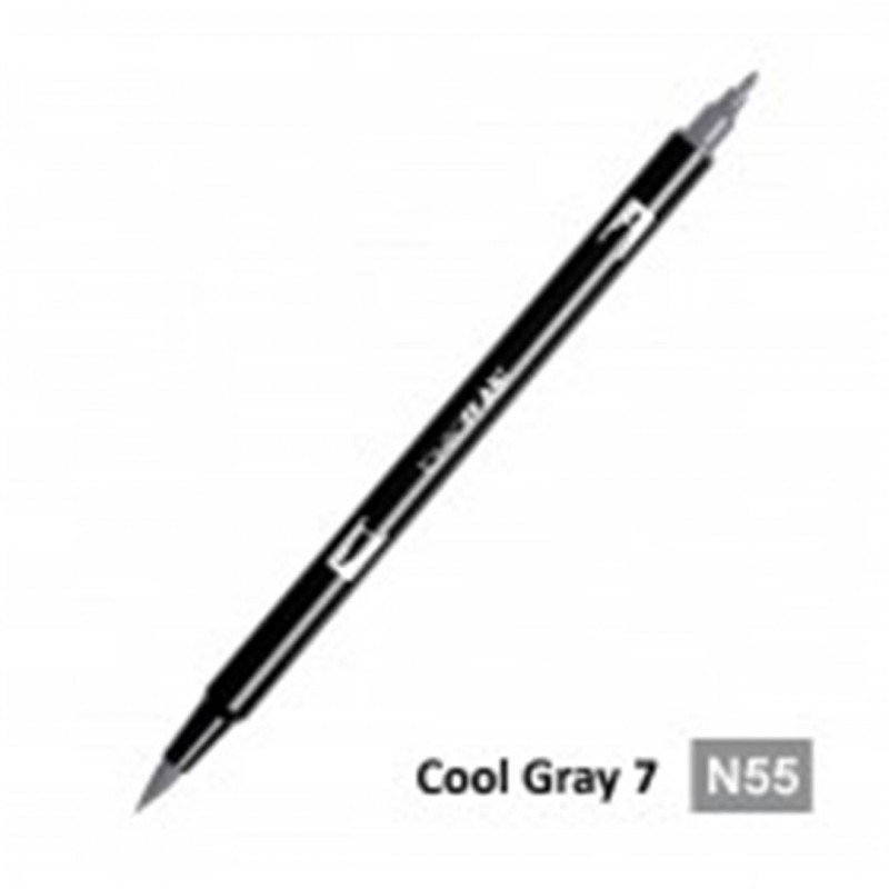 Tombow Pennarello Dual Brush N55-Cool Gray 7