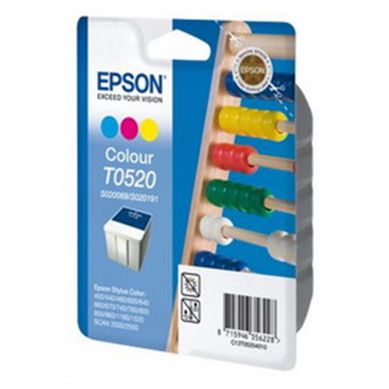 Epson Cart.3colori Stylus Color 400-440-460-600-640-660-670-740-760-800 Blister Rs - Ref. C13t05204010