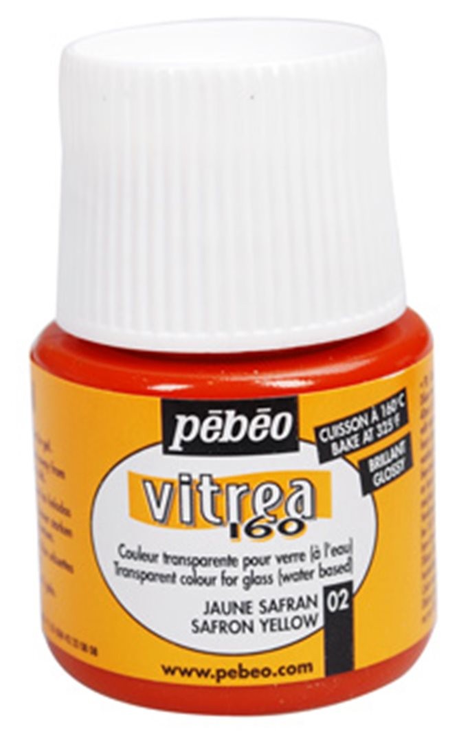 Colore Vitrea160 45 Ml Effetto Brillante 002-Giallo Zafferano — immagine 2