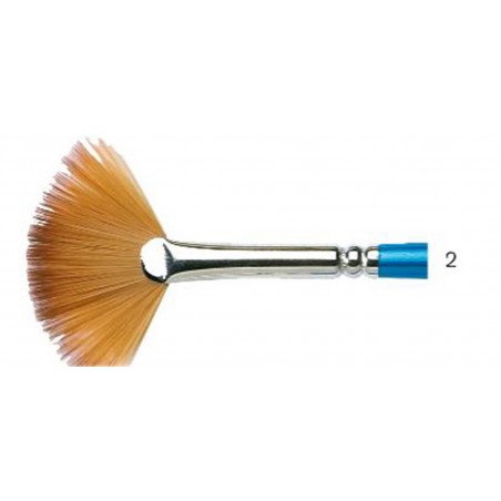 N. 2 A Ventaglio Manico Corto Serie 888 Cotman Pennello Per Acquarello