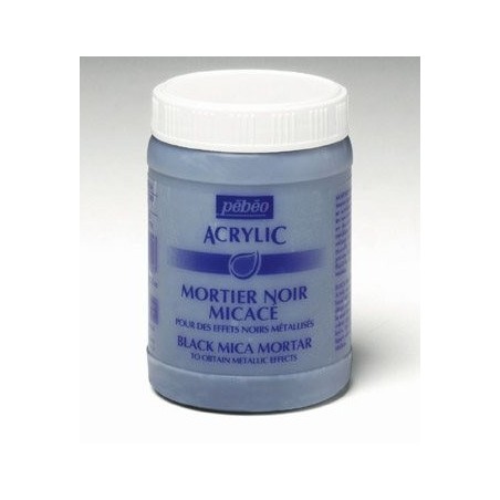 Malta Mortier Nera Micacea Artist Acrylics Barattolo 250 Ml