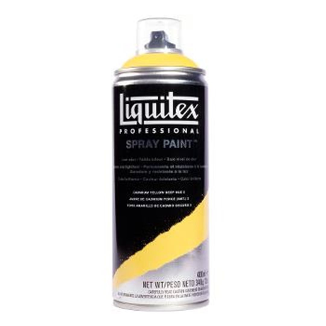 Colore Acrilico  Spray Paint 400 Ml - 5163 Giallo Di Cadmio Scuro Imitazione 5 — immagine 2