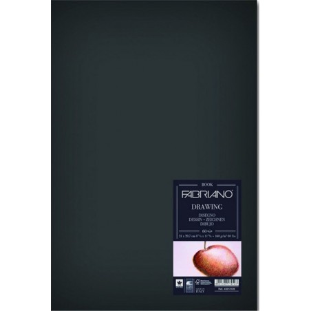 Blocco  Drawing Book Cucito Ritratto 25x35,3 160 Gr 60 Fogli Grana Naturale