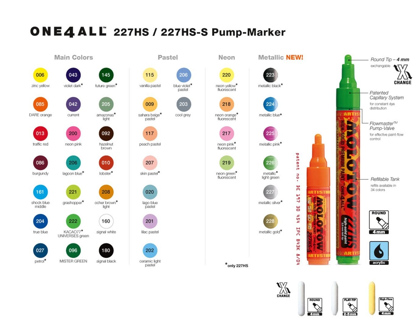Pennarello One4all 227hs 4 Mm - 221 Grashopper — immagine 2