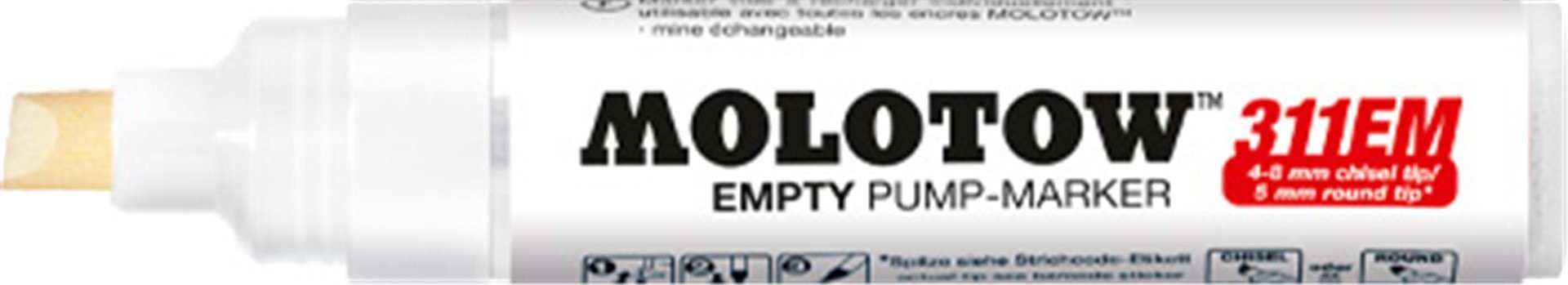 Marker Vuoto 311em 4/8 Mm Scalpello - 5 Mm Tonda — immagine 5