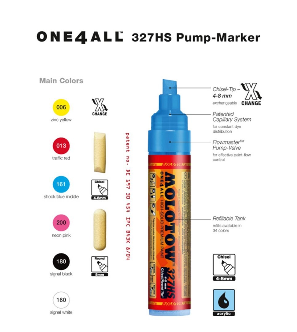 Pennarello One4all 327hs  - 160 Signal White — immagine 2