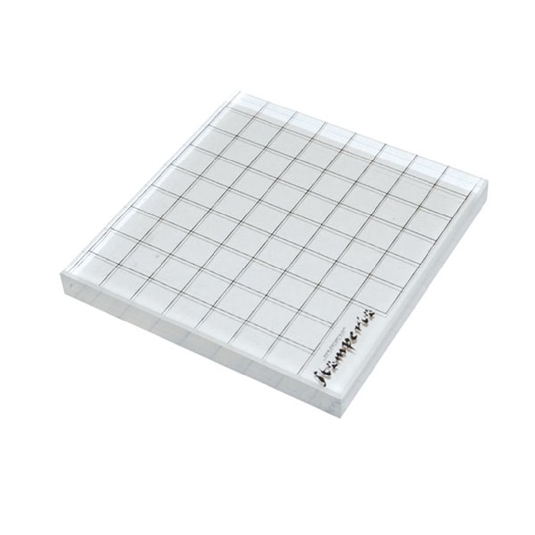 Base In Plexiglass Per Timbri Cm 8,5x9x0,9 — immagine 2