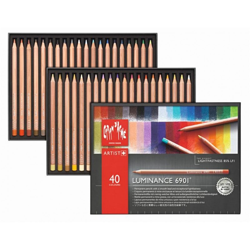 Caran D'Ache Luminance 6901 Pencils 40 Pack