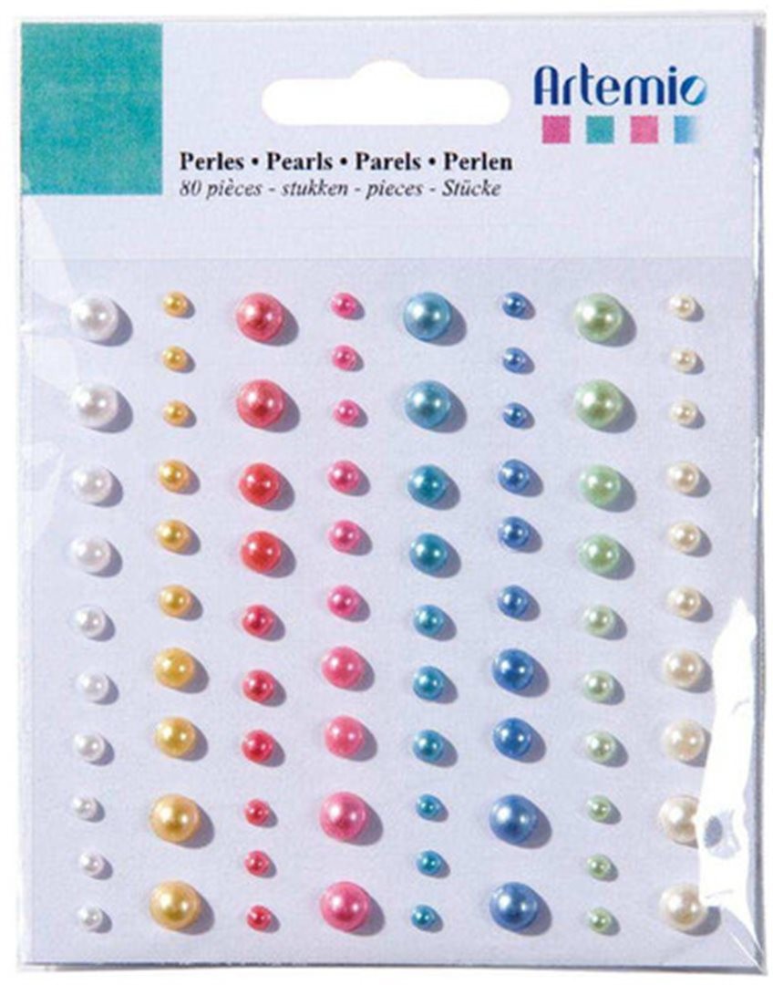 Perline Autoadesive Pezzi 80  Stones Round — immagine 2