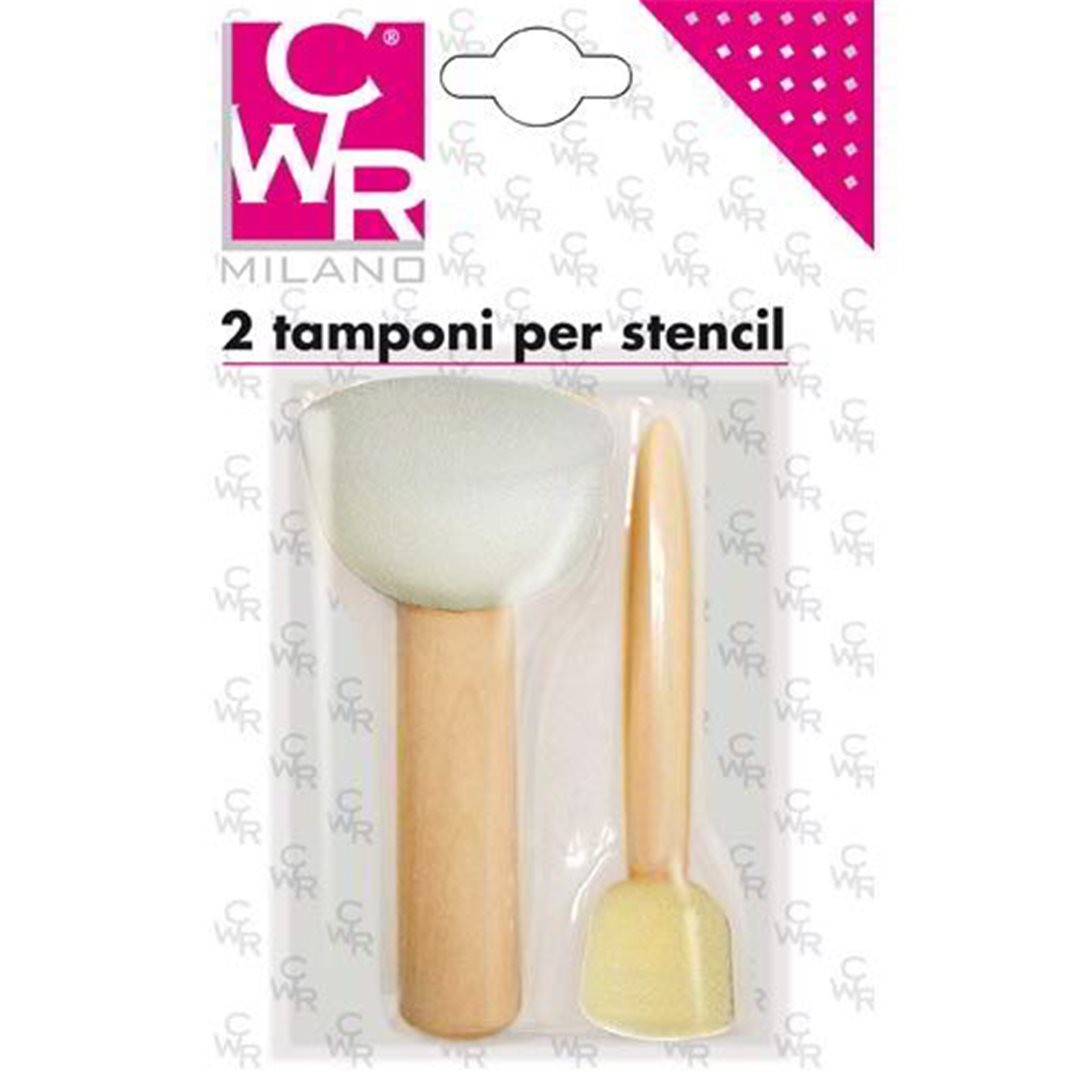 Set Tamponi In Spugna Per Stencil Pezzi 2 — immagine 2