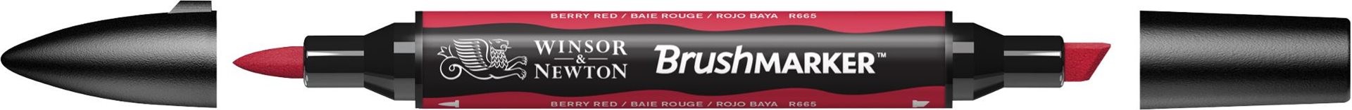 W&N - Pennarello Promarker Brush Berry Red (R665) — immagine 2