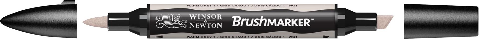W&N - Pennarello Promarker Brush Warm Grey 1 (WG01) — immagine 2