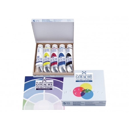 Set Primari Gouache Tempera Extra Fine Tubo 20 Ml Pezzi 5
