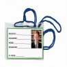 100 Pcs Pack Badge Holder 11x8 With Blue Cord | Lebez